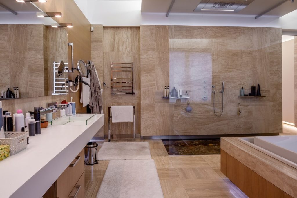 walk-in shower