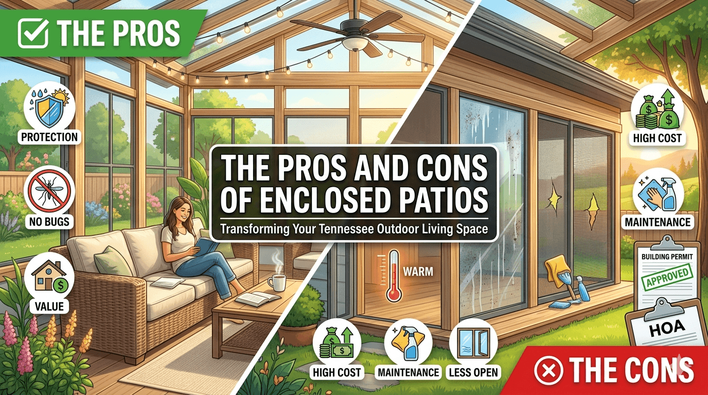 The Pros and Cons of Enclosed Patios