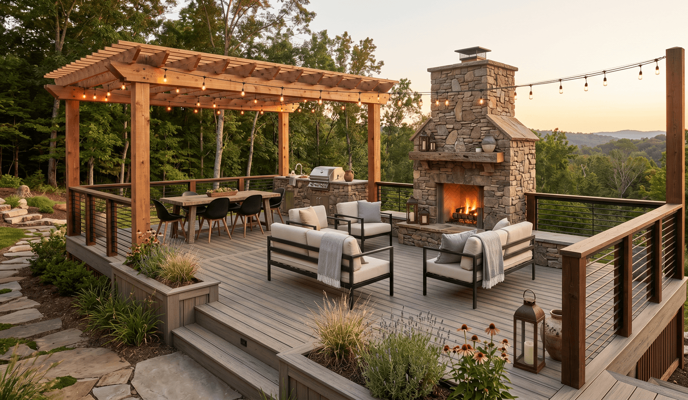 Modern Rustic Deck Design Ideas